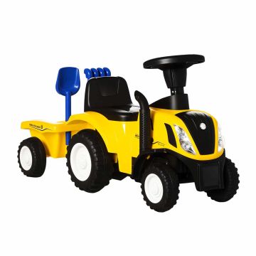Bērnu stumjamais auto Homcom 91x29x44cm, dzeltens/melns