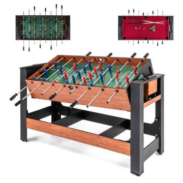 Игровой стол 2 в 1, настольный футбол и бильярд