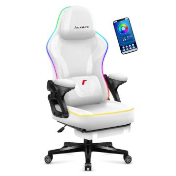 Grozāmais krēsls Force 4.6 RGB Balts