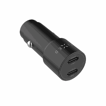 Automašīnas lādētājs Fixed Dual USB-C Car Charger, 65W, PD 3.0, 2 USB-C savienotāji