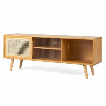 TV galds 120,5x31x45,5 cm, gaiši brūnā krāsā