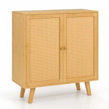 Skapis 80x34,5x85cm, gaiši brūnā krāsā