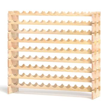 Винная полка 120x29x106см, светло-коричневого цвета