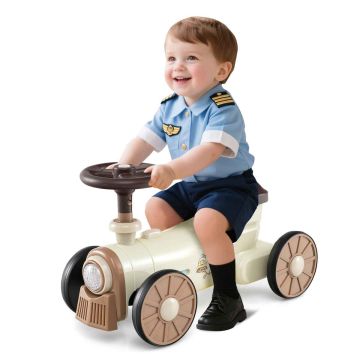 Rotaļu automašīna push 61x30x38cm, smilšu/brūnā krāsā