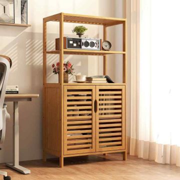 Отдельно стоящая полка 60x33x116см, светло-коричневого цвета