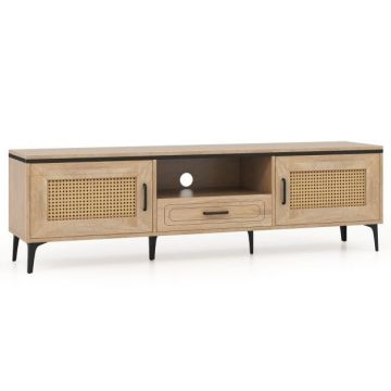 TV galds 150x35x45,5 cm, gaiši brūnā krāsā