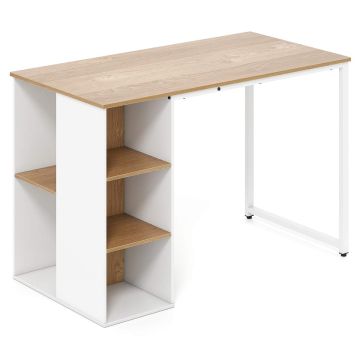 Письменный стол 115x59,5x75см, белого/светло-коричневого цвета