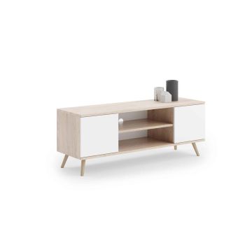 TV galdiņš Focus RTV 155x50x40 cm, bēšs/balts