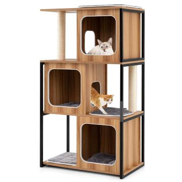 Когтеточка домик 75x45x133см, разных цветов