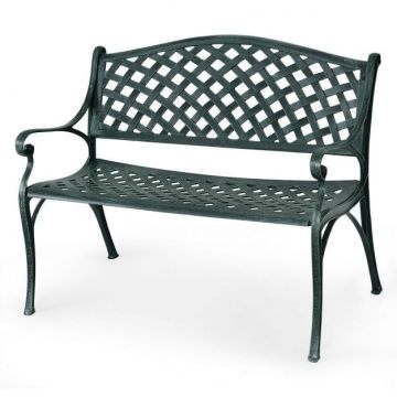 Dārza sols 103x55x82cm, tumši zaļā krāsā