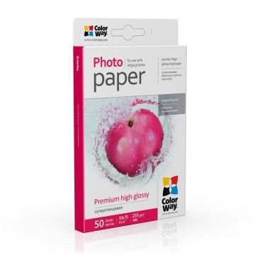 Fotopapīrs ColorWay, 50 loksnes, 10 × 15 cm