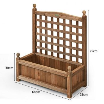 Paceltā dobe 64,5x28x75cm, brūnas krāsas