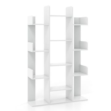 Напольная полка 86x24,5x141см, белого цвета
