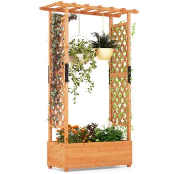 Paceltā dobju kārba 110x44x182cm, brūnas krāsas