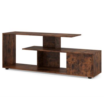 TV galds 152x38x58,5cm, brūnā krāsā