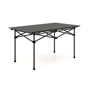 Туристический складной стол 95x55x50см, черного цвета