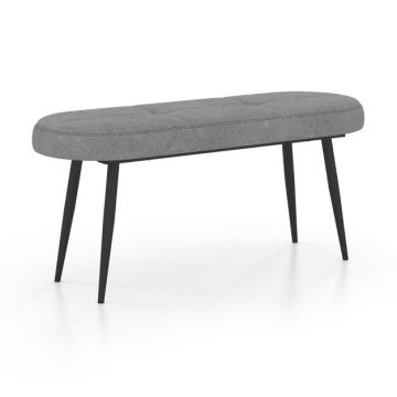 Прихожая скамья 113x40x48см, серо-черного цвета