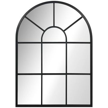 Spogulis Homcom 70x2x50cm, melnas krāsas