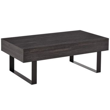 Kafijas galdiņš Homcom 110x60x40 cm, tumši pelēks