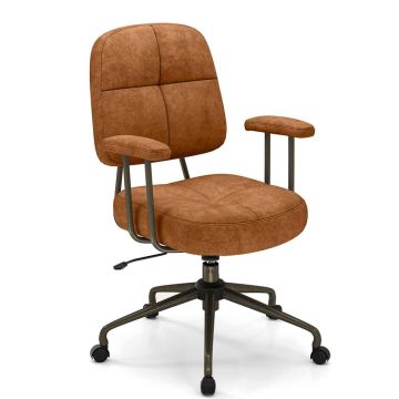 Biroja krēsls 68x68x103cm, brūnas/melnas krāsas