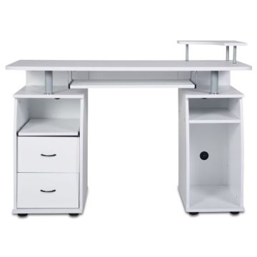 Письменный стол 120x55x85см, белого цвета