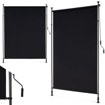 Vertikālā markīze 150x310cm, melnas krāsas