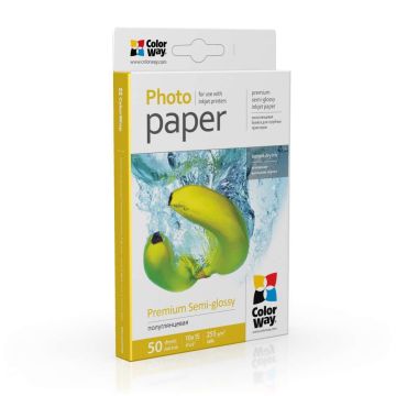 Fotopapīrs ColorWay, 50 loksnes, 10 × 15 cm