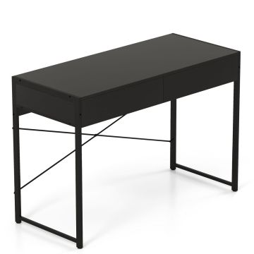 Письменный стол 112x48x76см, черного цвета