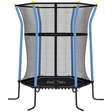 Batuts Homcom 163,5x163,5x190cm, melnas/zilas krāsas