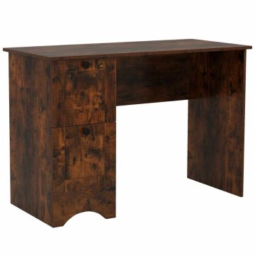 Письменный стол 109x50x75см, темно-коричневого цвета