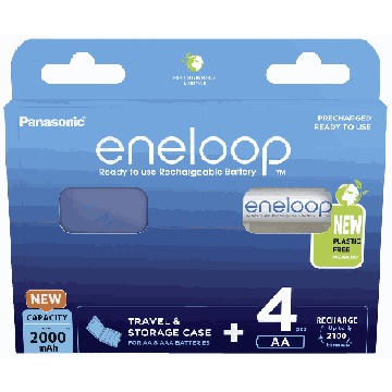 AA akumulatori Panasonic ENELOOP BK-3MCDEC4BE, 4 gab