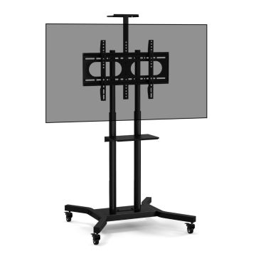 Televizora statīvs 78x75x180cm, melnas krāsas
