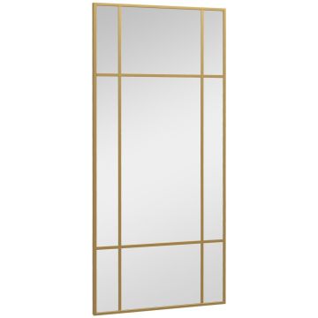 Spogulis Homcom 110x2x50cm., zelta krāsā