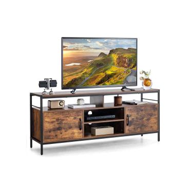 TV galdiņš 147x40x62cm, brūnas/melnas krāsas