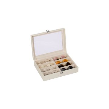Шкатулка для хранения очков „Relaxdays“, на 8 пар, 33,5 × 8,5 × 24,5 см