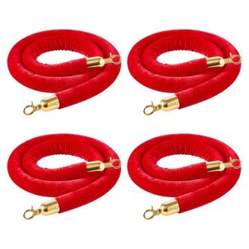 Samta virvju komplekts VEVOR 4redrsjt, 4 gab, Sarkana, Ø32 × 1500 mm