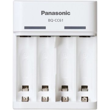 Akumulatoru lādētājs Panasonic ENELOOP BQ-CC61USB, 4 akumulatoriem
