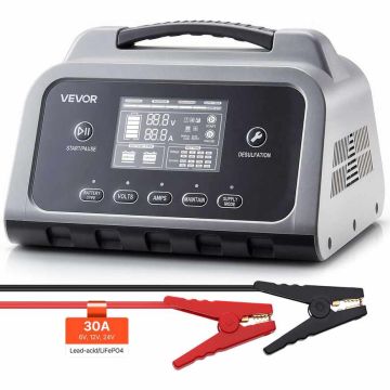 Akumulatoru lādētājs VEVOR XFH-SS05, 30 A, 6 V, 12 V, 24 V
