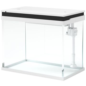 Аквариум PawHut 48x30x41см, белый/черный