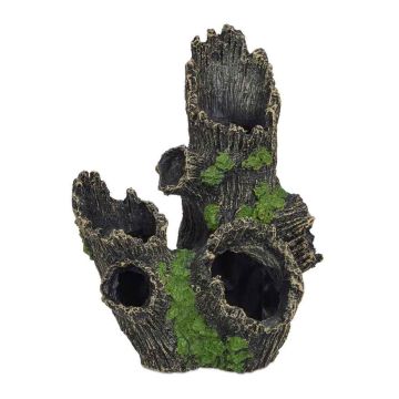 Akvārija dekorācija Relaxdays 10029966.0, koka stumbrs, 15,5 × 16,5 × 11 cm
