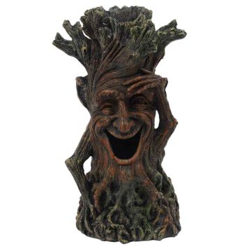 Akvārija dekorācija Relaxdays, Koka ar sejiņu formas, 23 × 12 × 11 cm