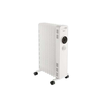 Eļļas radiators Midea NY2009-22M, 9 sekcijas, 3 jaudas līmeņi, Balta, 14,2 × 67,6 × 39,9 cm