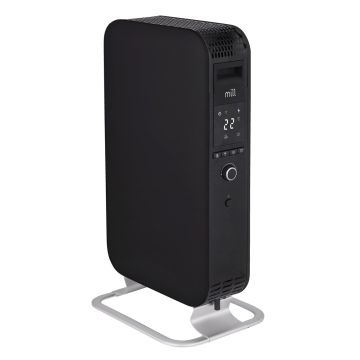 Eļļas radiators Mill OIL1500WIFI3 Gentle Air Heater, 1500 W, Melns, 590 × 630 × 270 mm