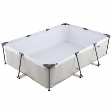 Antžeminis baseinas, su filtravimo siurbliu, Pilkas, 300 × 207 × 66 cm
