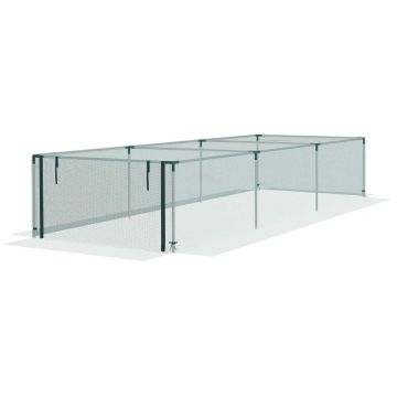 Садовая защитная сетка Outsunny 125x373x62,5 см, зеленая.