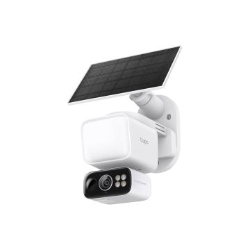 Drošības kameras komplekts TP-LINK Tapo C615F KIT, ar saules enerģiju darbināms, pagriežams un nolaižams, Balta/melna