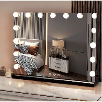 Lighted makeup mirror, 3 lighting colors, 58 × 45.5 × 12 cm