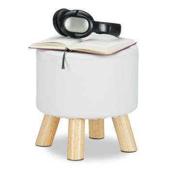 Apaļa taburete Relaxdays 10025736_49, 4 kājas, Ø 30 × 30 cm