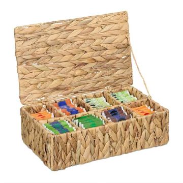 Tējas kaste Relaxdays 10050490.0, 8 nodalījumi, 33 × 10 × 20,5 cm