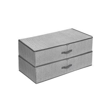 Набор контейнеров для хранения 82 x 42 x 20 см, 2 предмета, серый